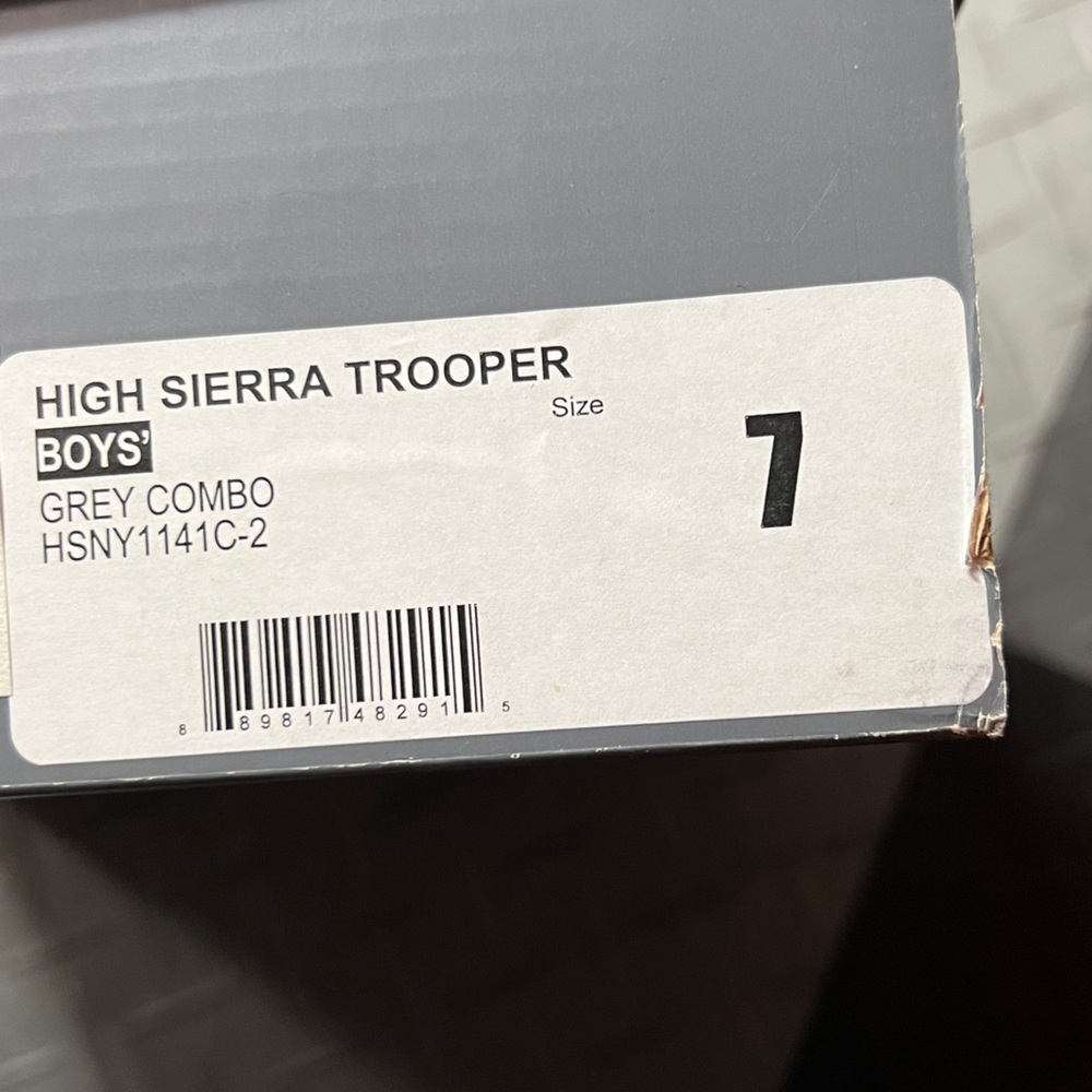 High Sierra Trooper Boys' Hiking Boots size 7 Color Gray Orange - Picture 4 of 10
